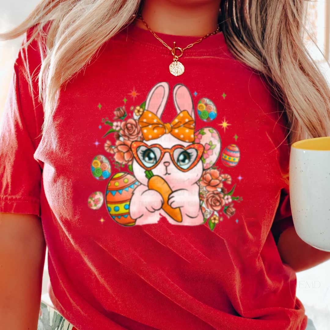 PINK BUNNY EASTER SHIRT
