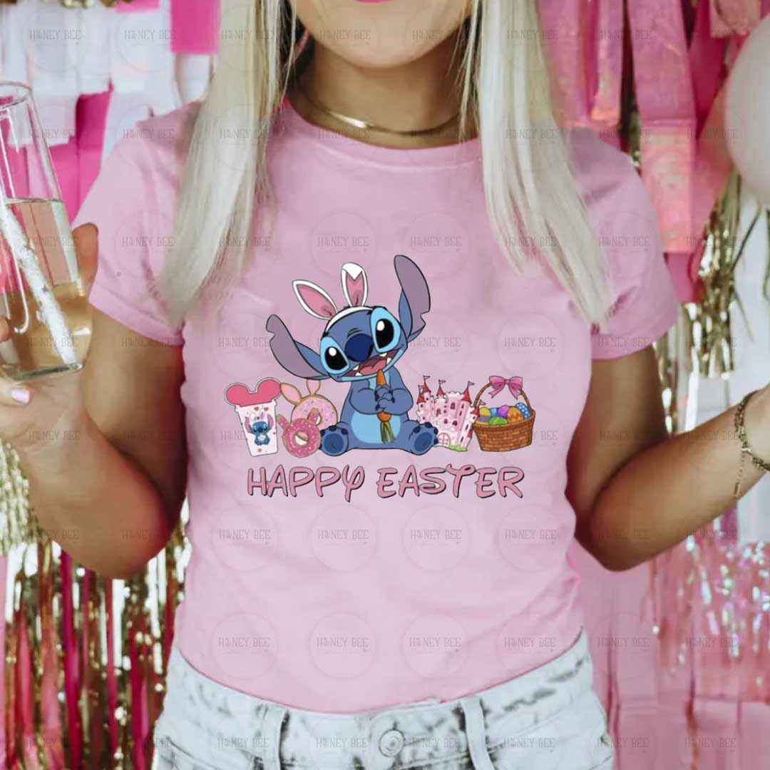 HAPPY EASTER STCH SHIRT