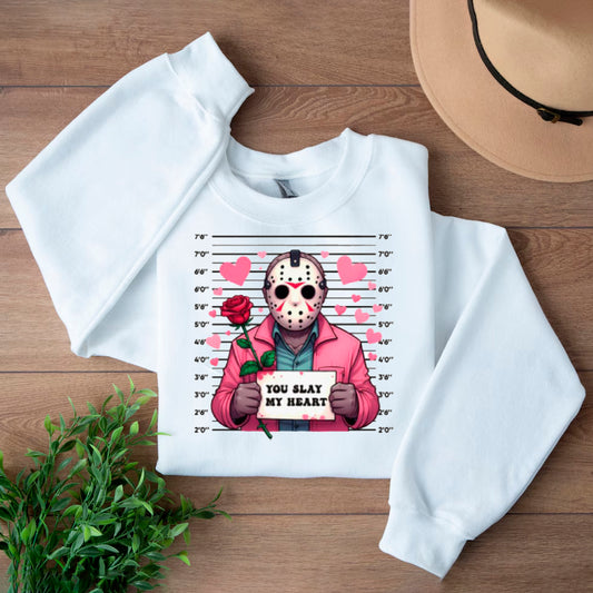 YOU SLAY MY HEART SWEATER