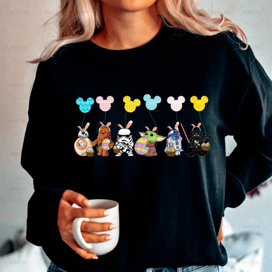 HAPPY EASTER GALAXIES SWEATERS