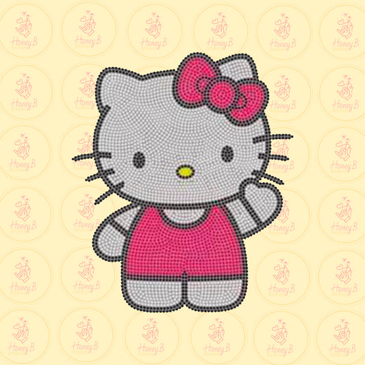 HK PINK RHINESTONES TRANSFER
