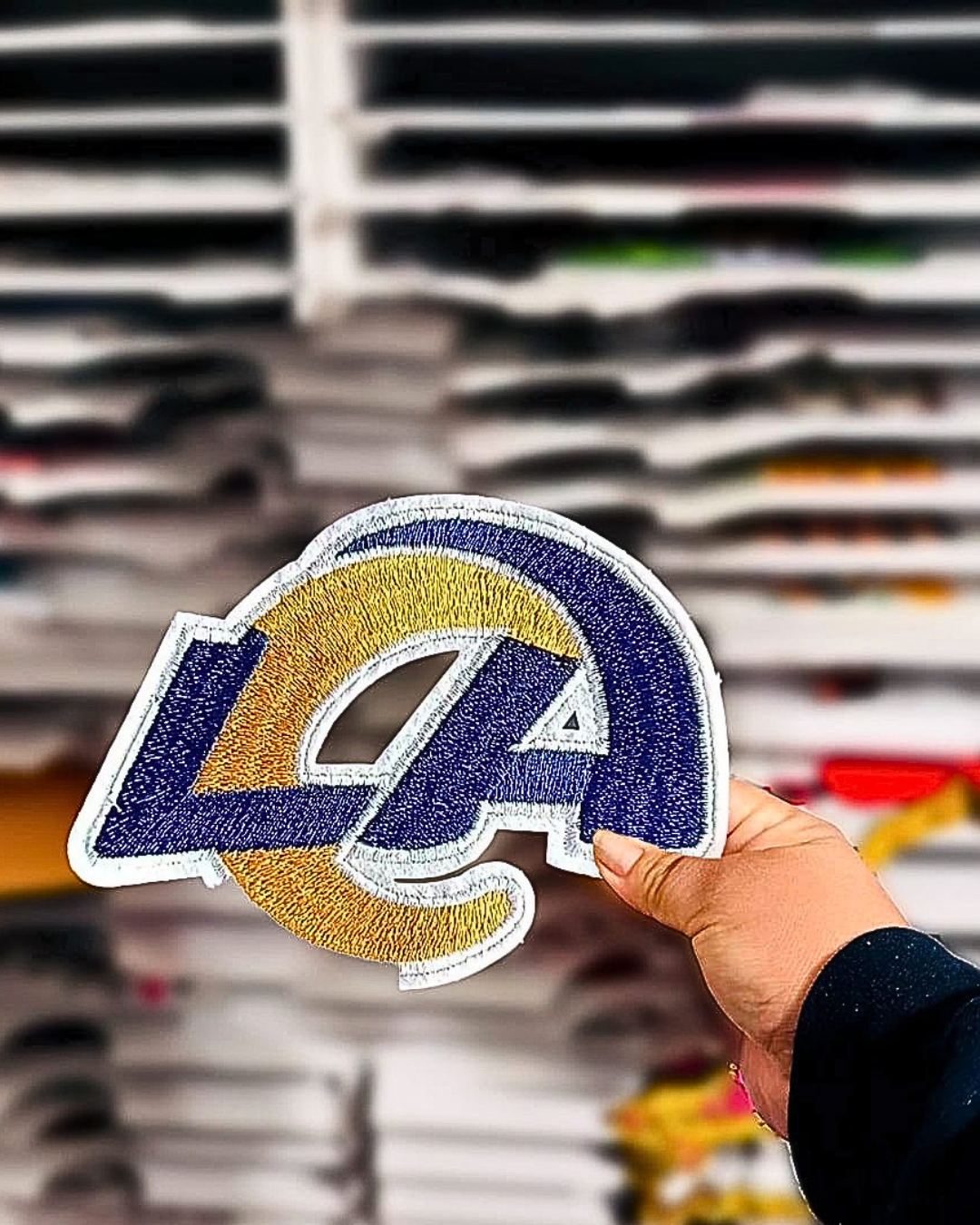 LA  IRON ON PATCH