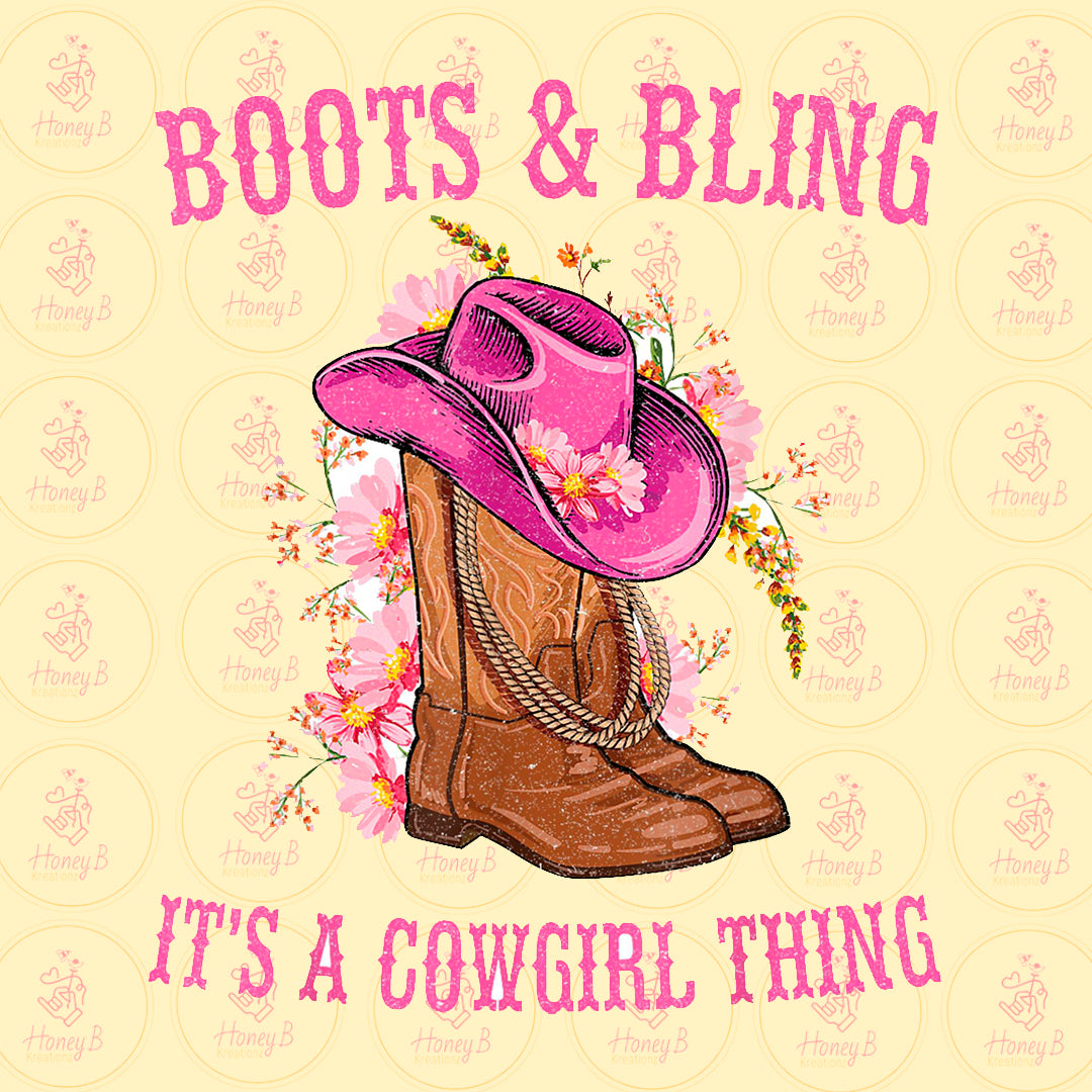 BOOTS & BLING DTF