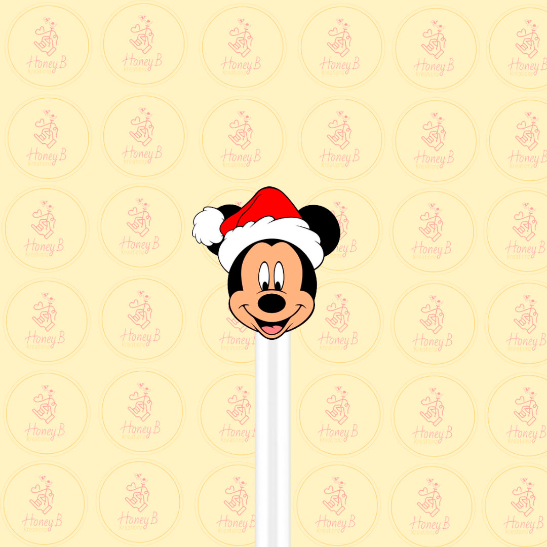 MK CHRISTMAS STRAW TOPPER