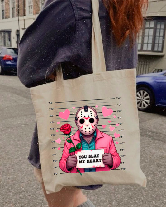 YOU SLAY MY HEART TOTE BAG