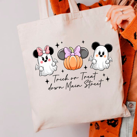 GHOST MOUSE TOTE BAG