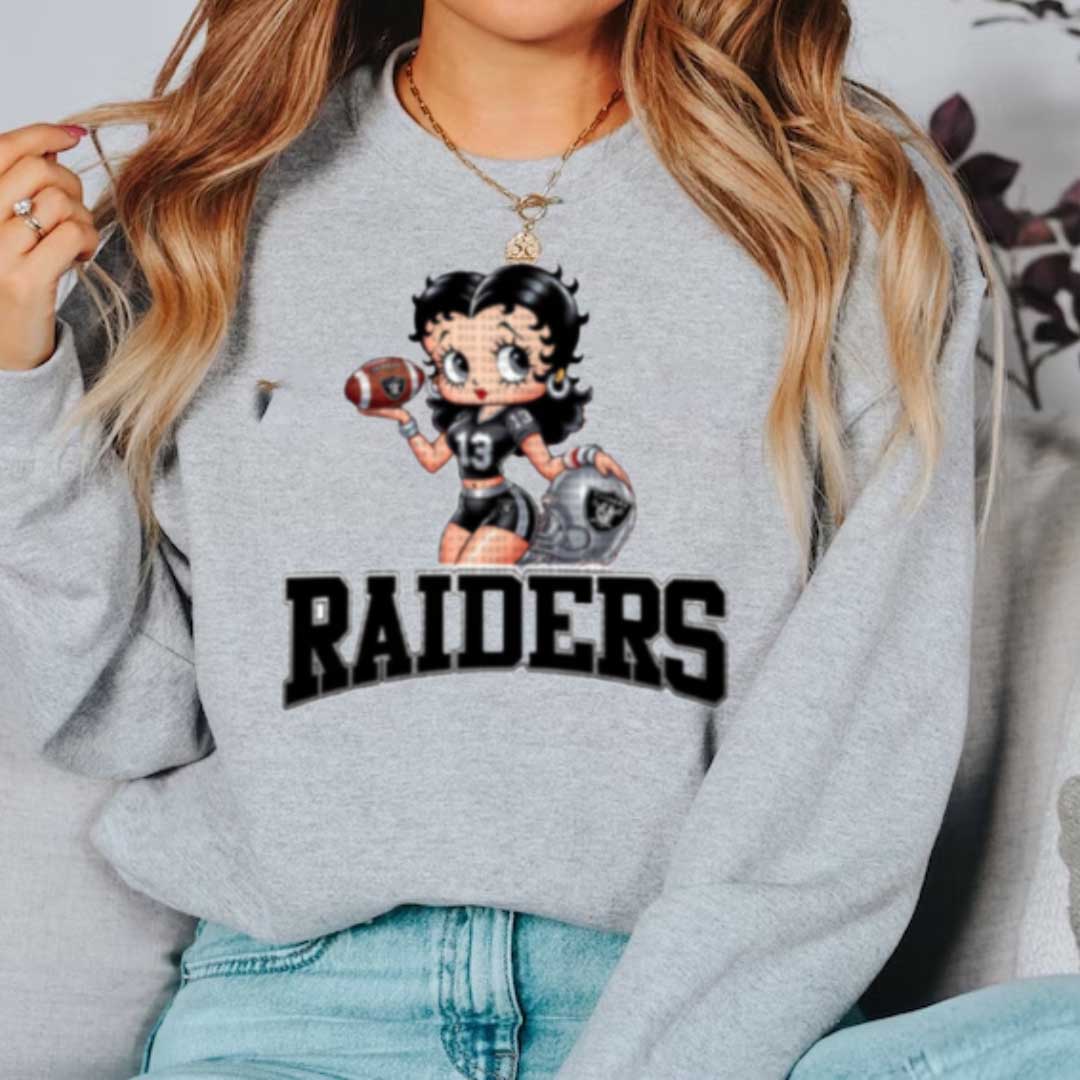 BLACK FOOTBALL BTTY  SWEATERS