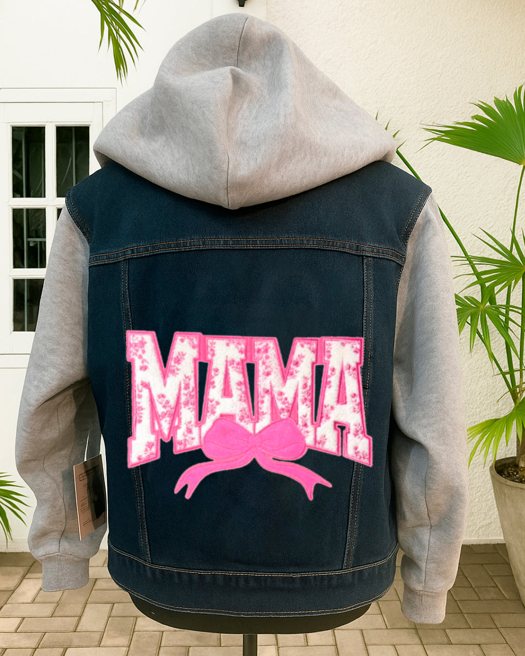 PINK MAMA PATCH DENIM JACKET
