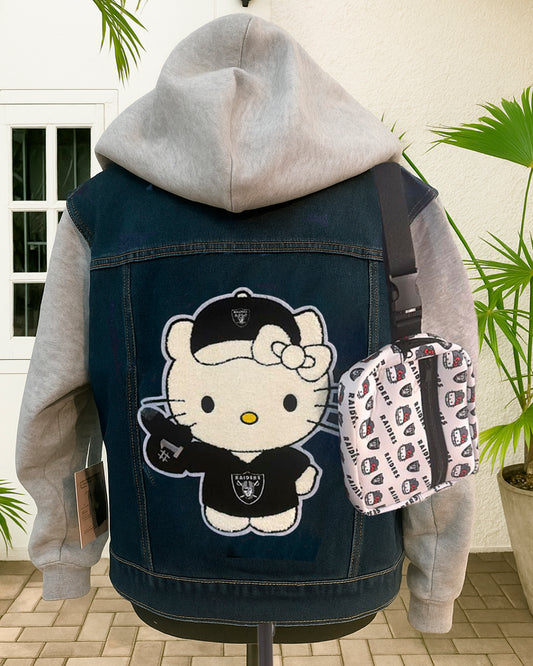 KITTY FOOTBALL DENIM JACKET