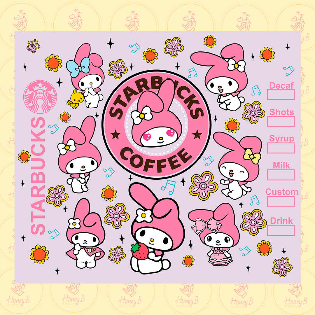 STRBCKS COFFE MLDY SUBLIMATION SHEETS