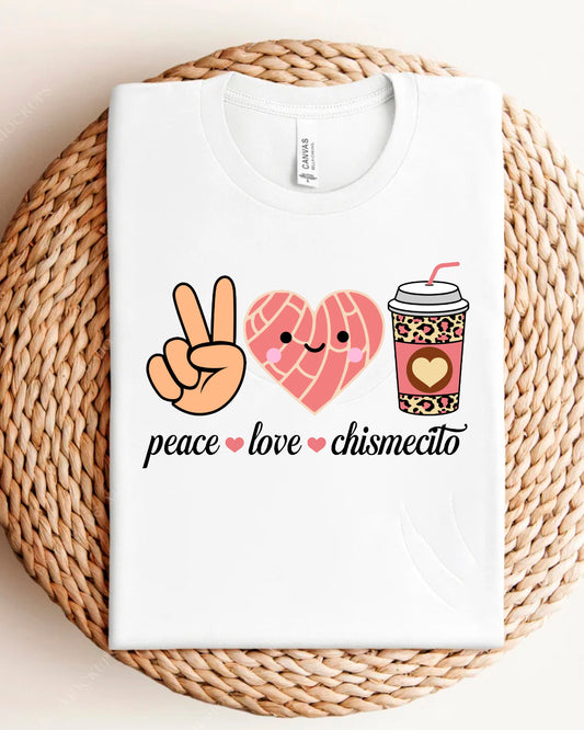PEACE LOVE HISMECITO SHIRTS
