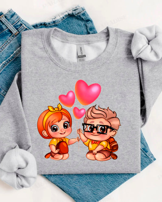 ADVENTURE HEART BALLON  SWEATER