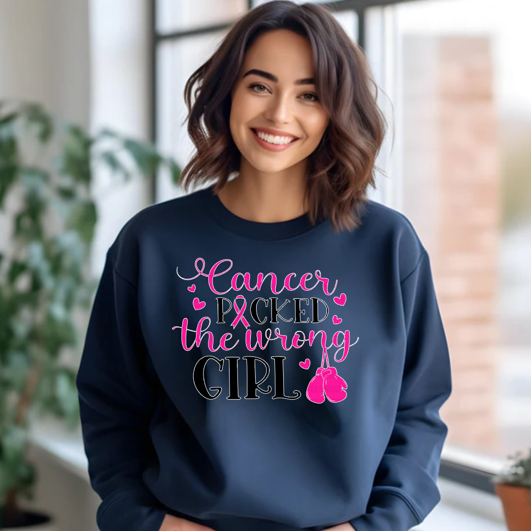 CANCER POCKED THEP WRONG GIRL SWEATER