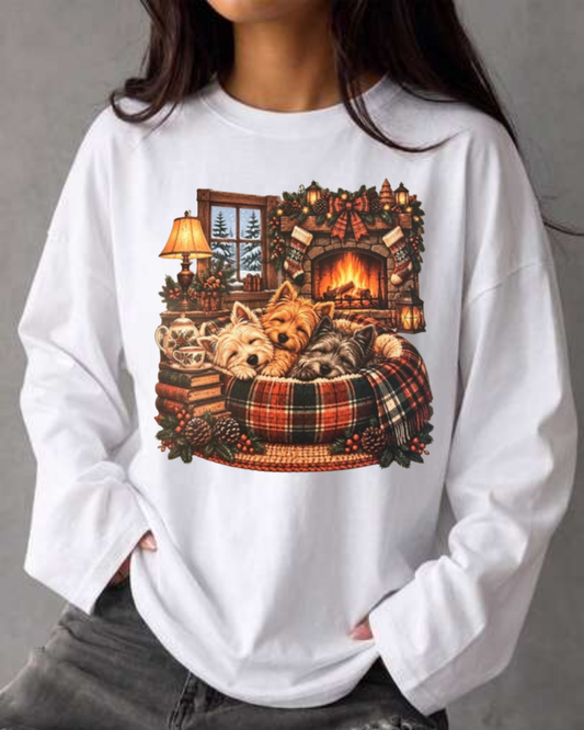 CHRISTMAS DOG DTF