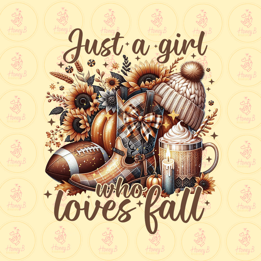 JUST A GIRL WHO LOVE FALL DTF