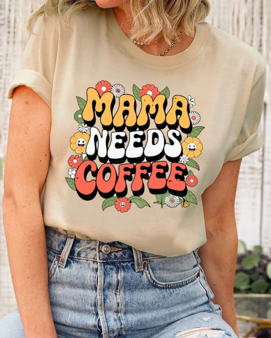MAMA NEEDS COFFEE RETRO DTF