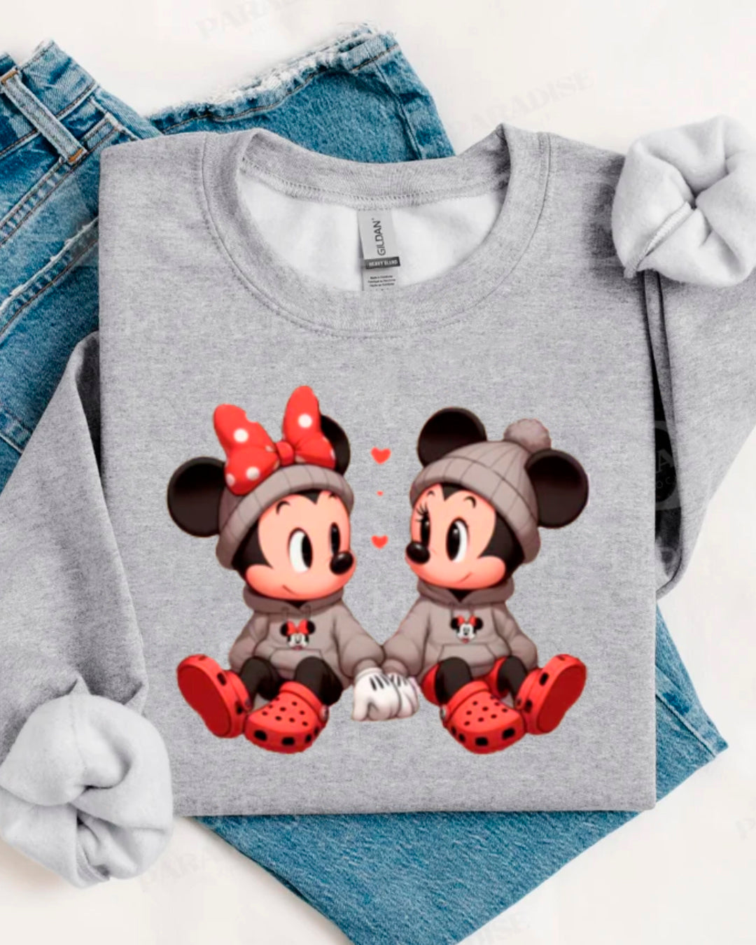 MN&MK LOVE GREY SWEATER