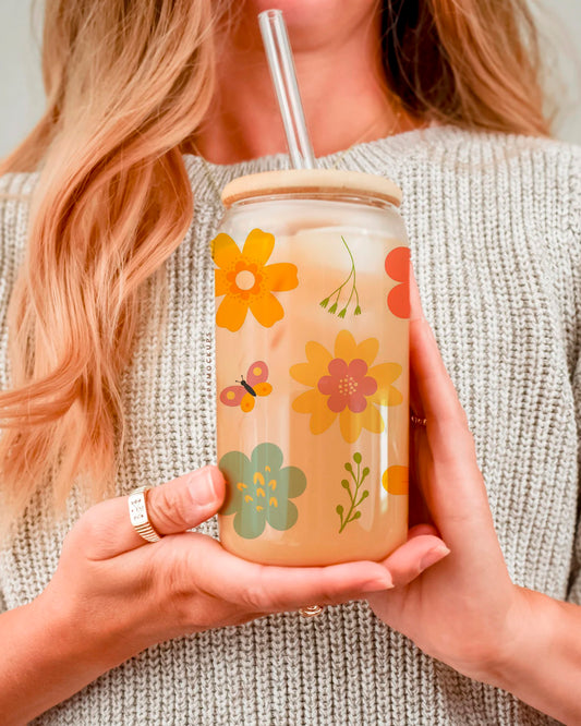 FLOWERS & BEE CUP