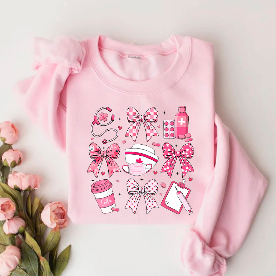 PINK NURSE SWEATER