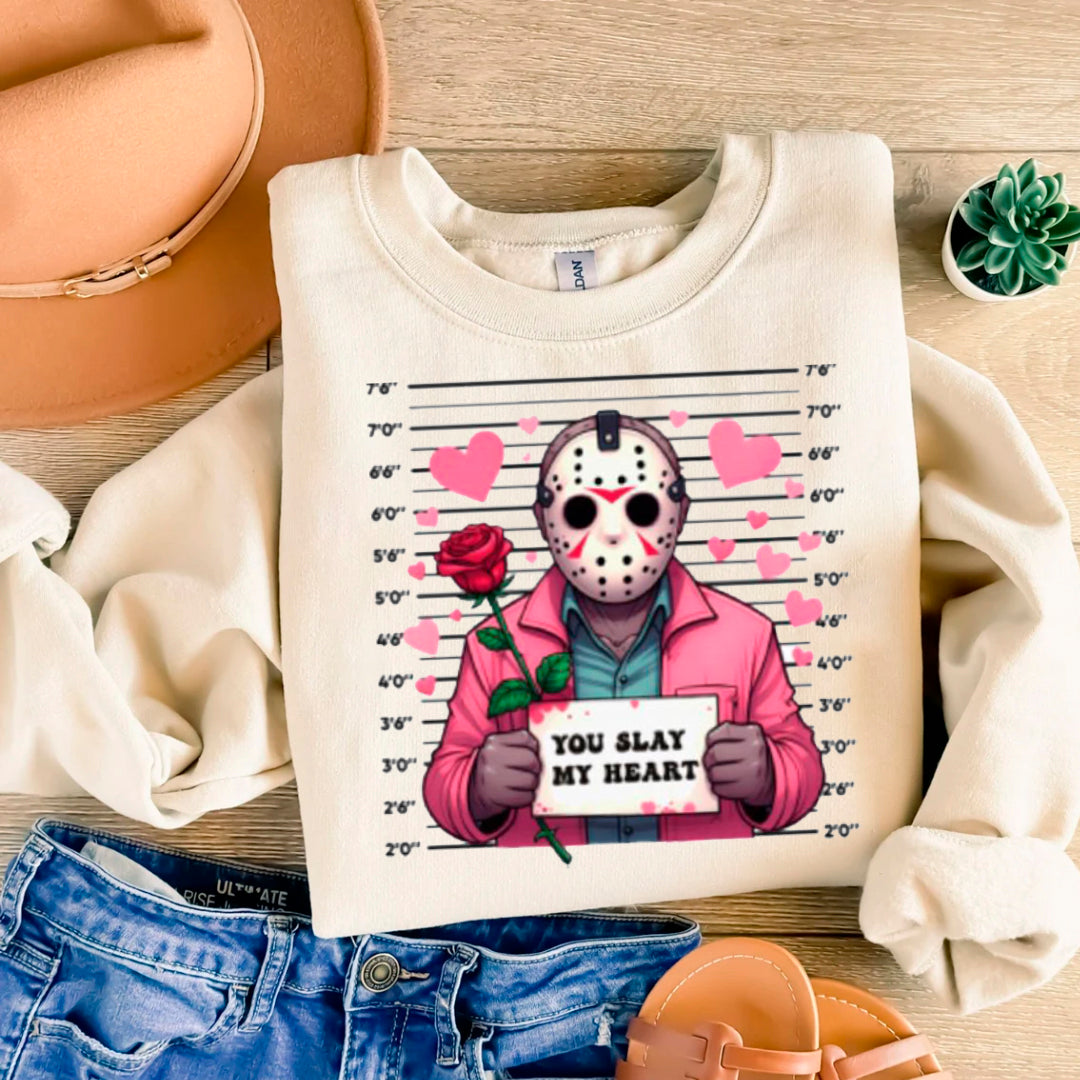 YOU SLAY MY HEART SWEATER