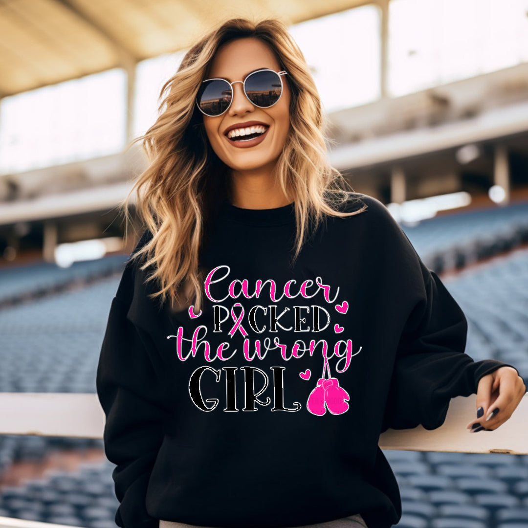 CANCER POCKED THEP WRONG GIRL SWEATER