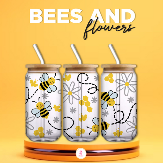 BEES AND FLOWERS CUP