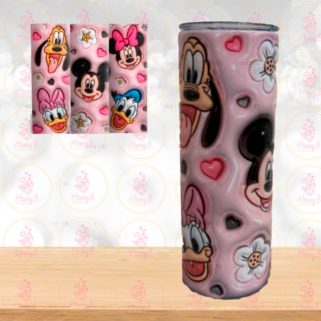 MK & FRIENDS 3D TUMBLER