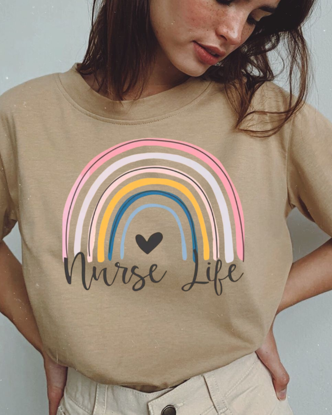 NURSE LIFE RAINBOW DTF