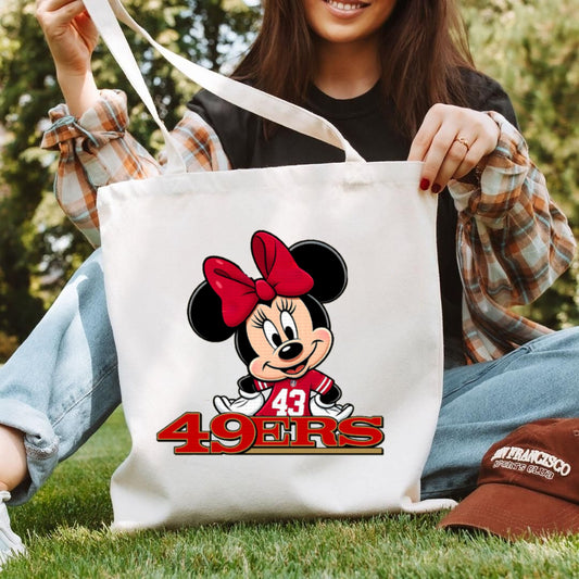 MN FAN RED TOTE BAGS
