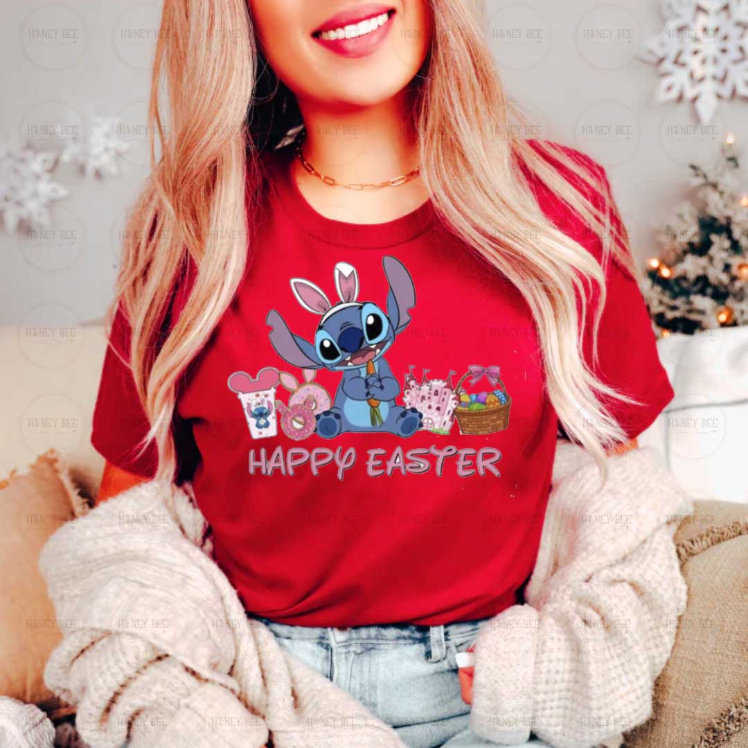 HAPPY EASTER STCH SHIRT