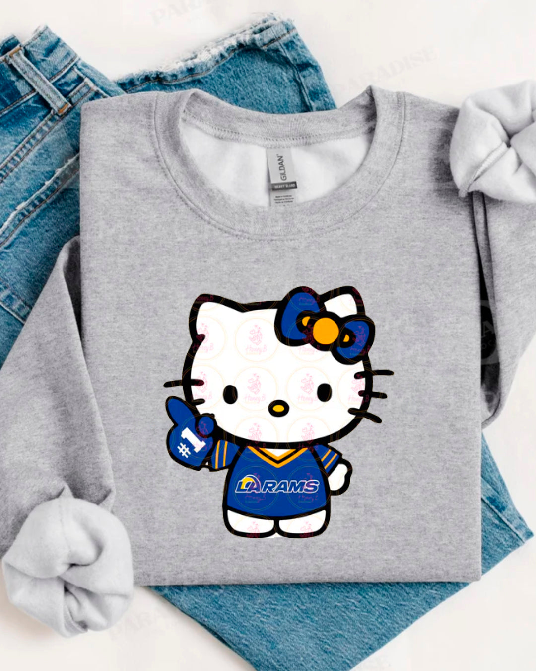 KITTY FAN BLUE SWEATERS