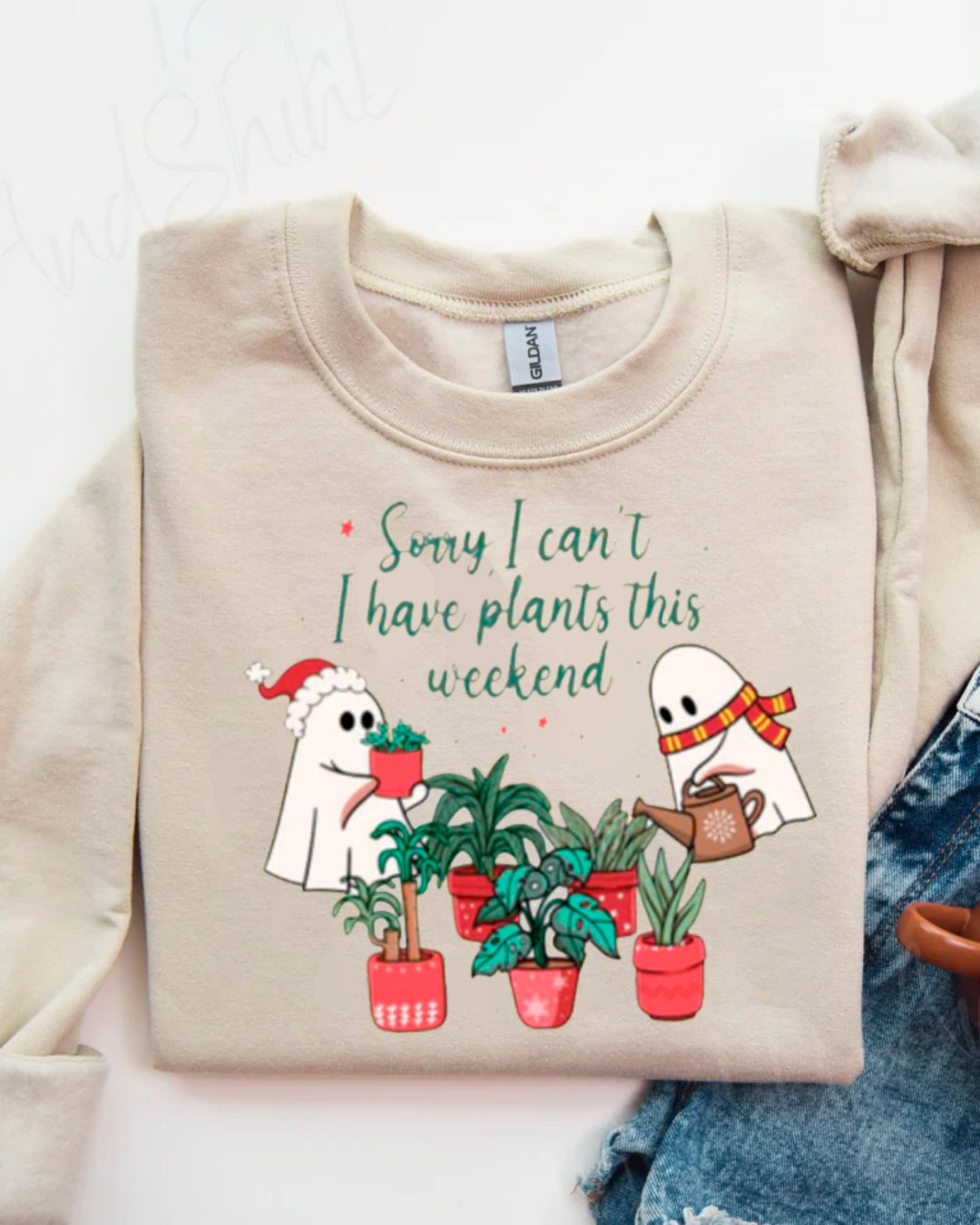 GHOST XMAS PLANTS SWEATER