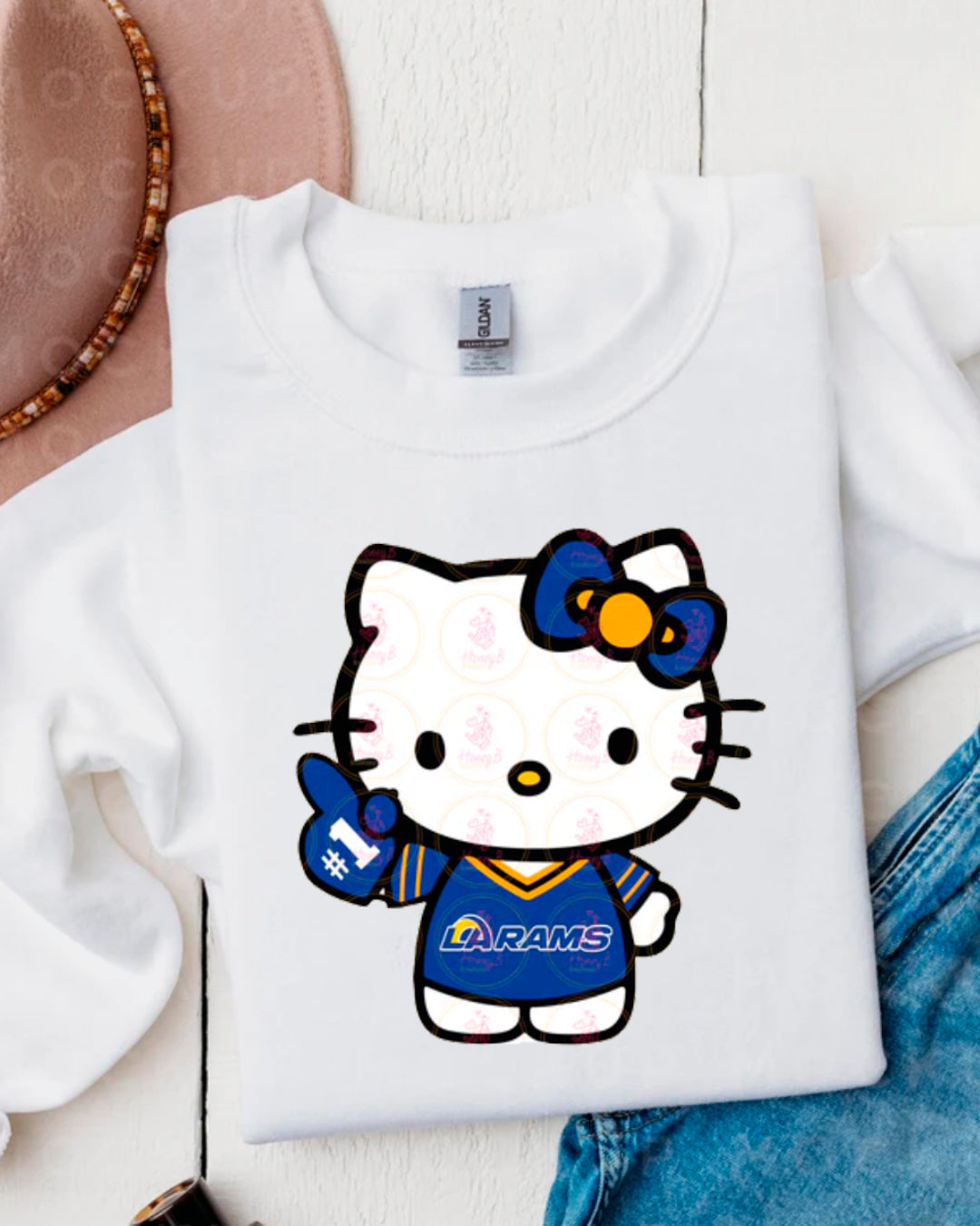 KITTY FAN BLUE SWEATERS