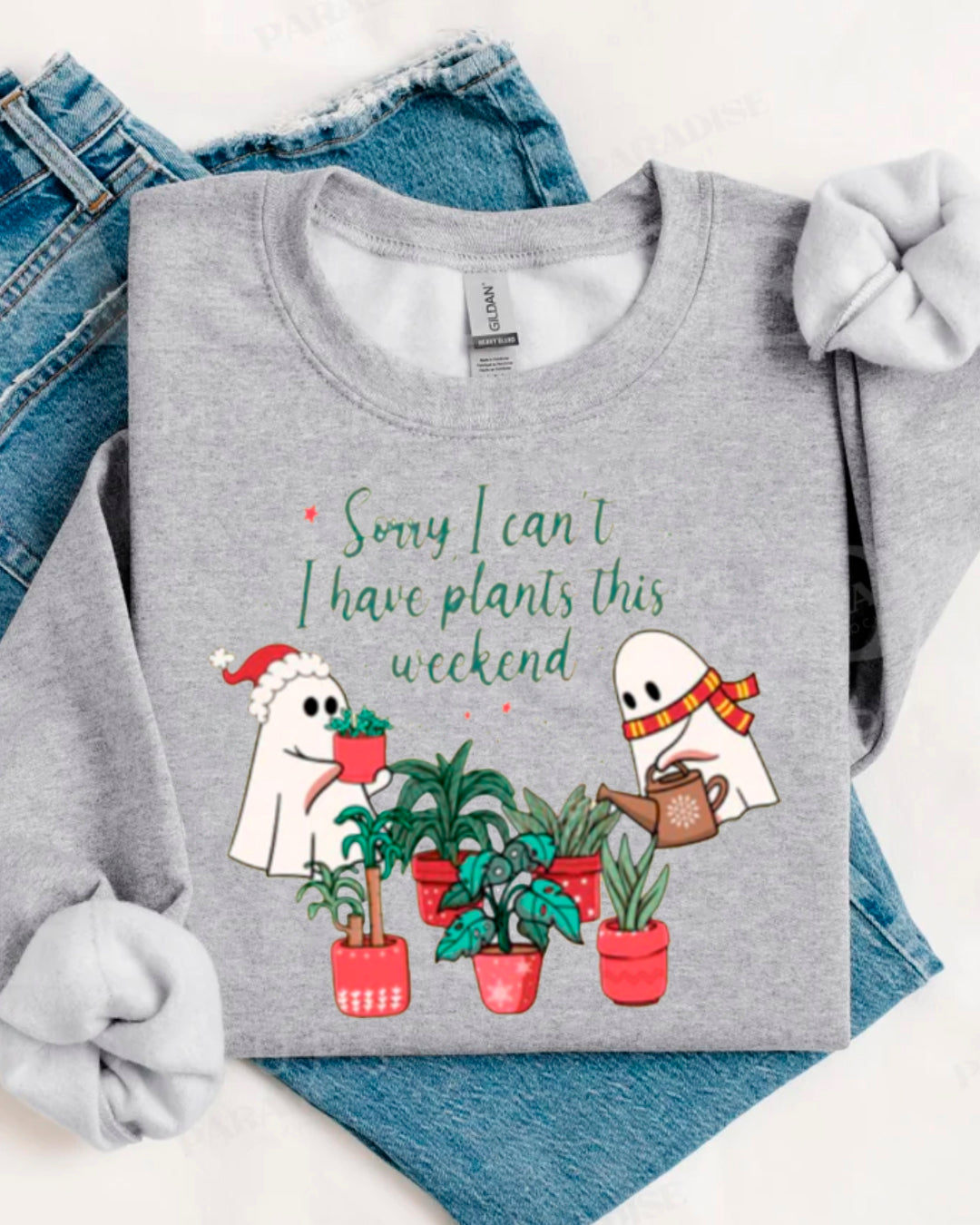 GHOST XMAS PLANTS SWEATER