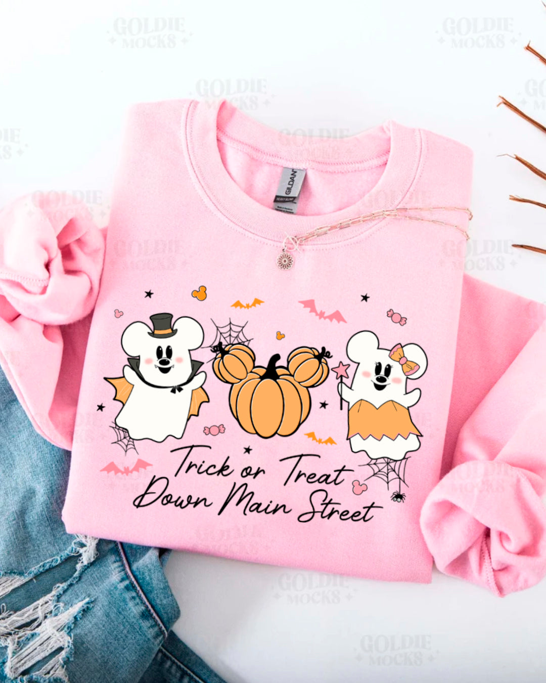 TRICK OR TREAT MOUSE SWEATERS