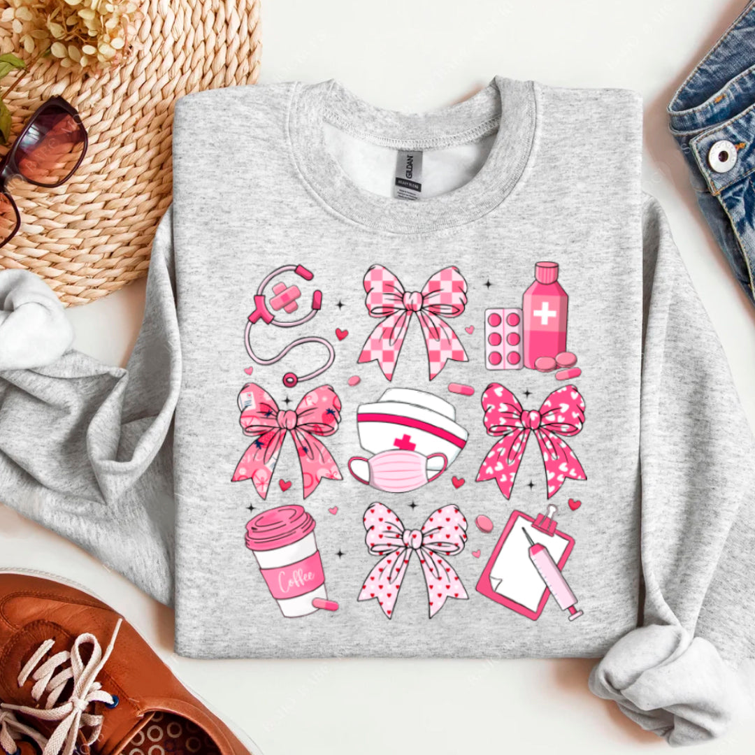 PINK NURSE SWEATER
