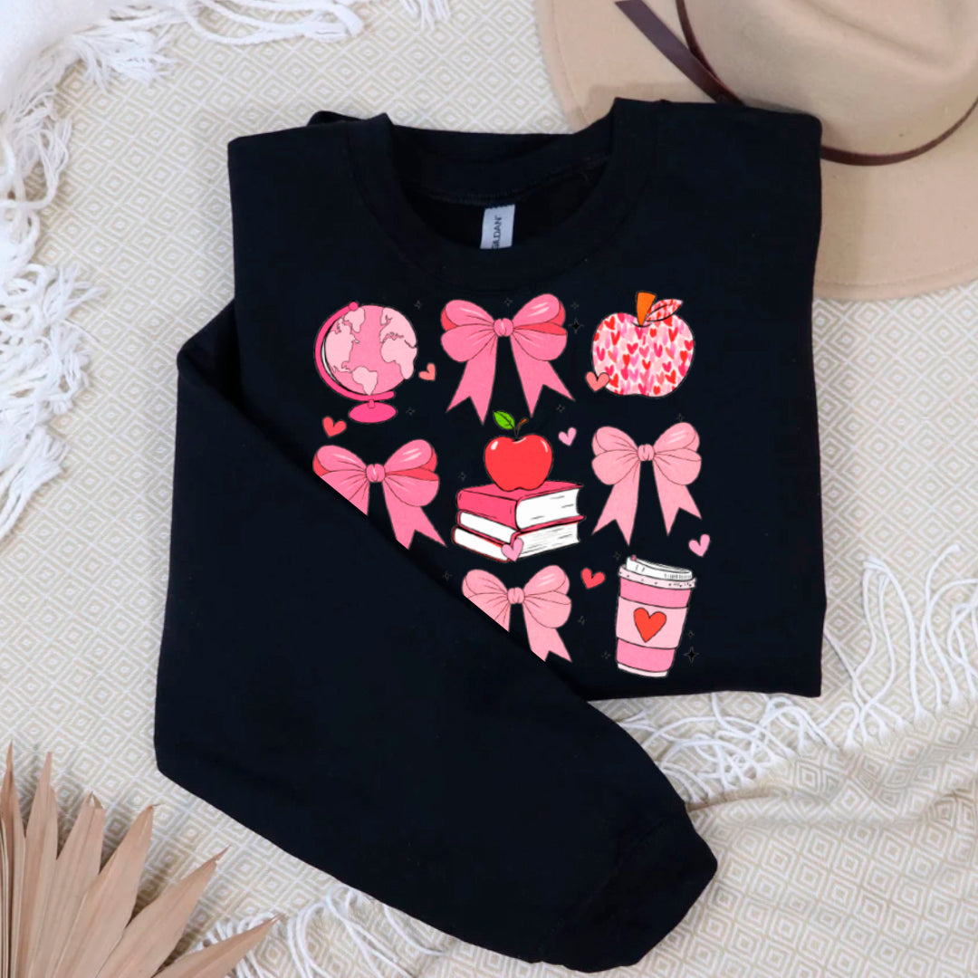 PINK TEACHER SWEATER