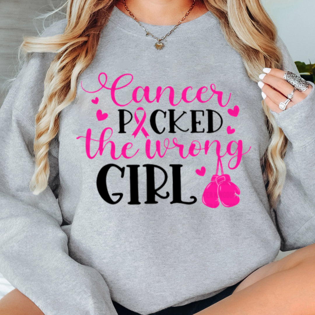 CANCER POCKED THEP WRONG GIRL SWEATER