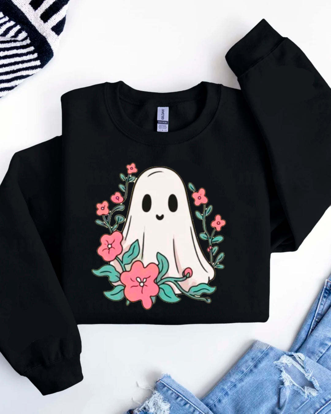 GHOST FLOWERS SWEATER