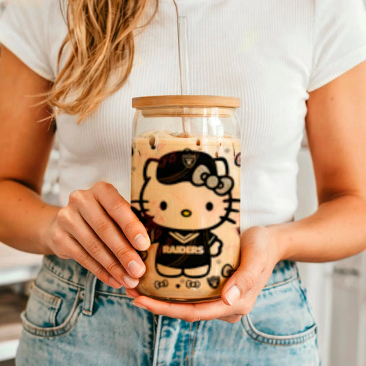 BLACK KITTY FAN CUP