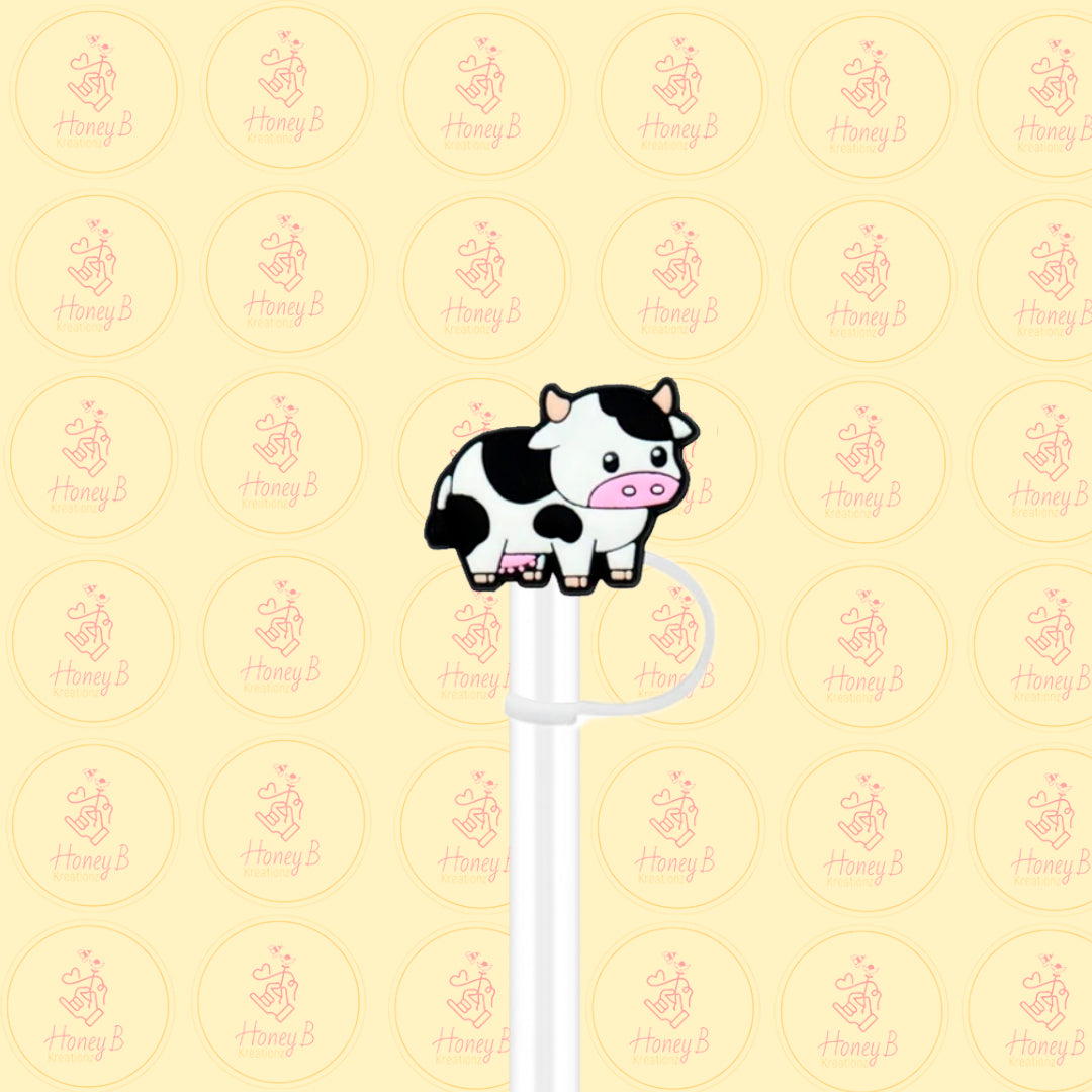 BABY COW STRAW TOPPER