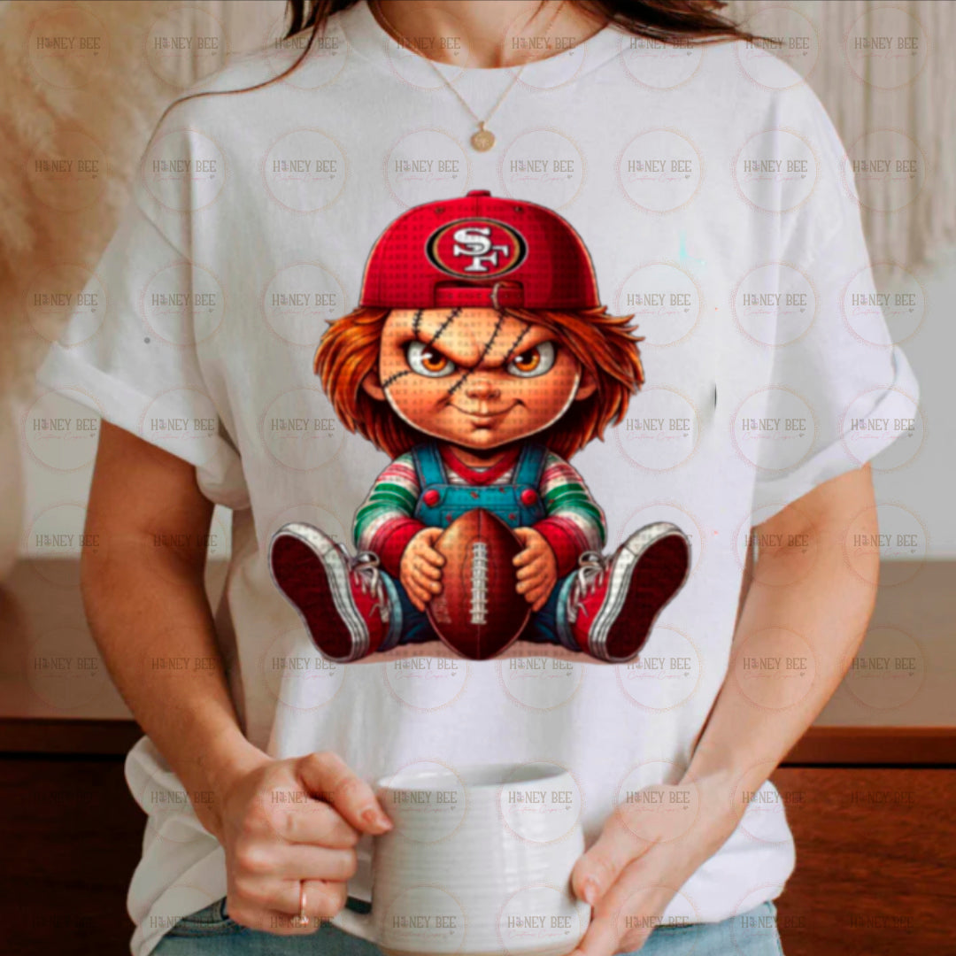 RED FOOTBALL CHCKY SHIRTS