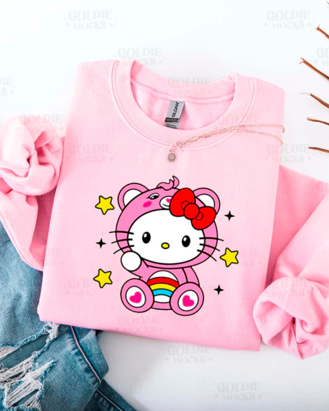 HK PINK BEAR SWEATER