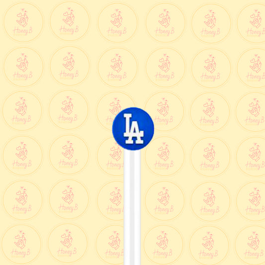 L.A BLUE STRAW TOPPERS