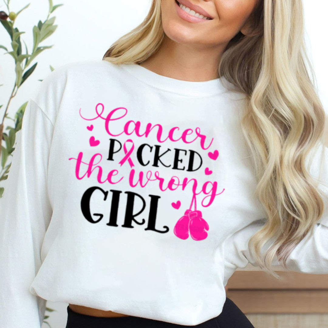 CANCER POCKED THEP WRONG GIRL SWEATER