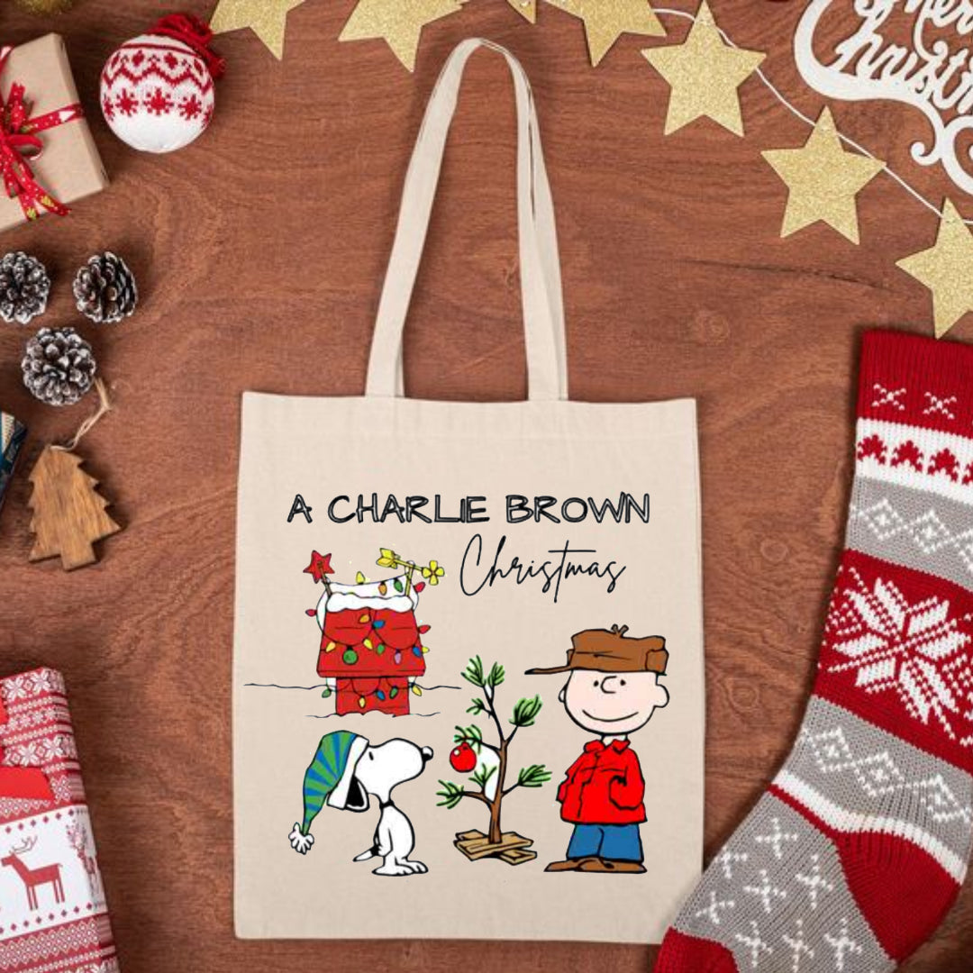 BOY AND DOG CHRISTMAS BAG