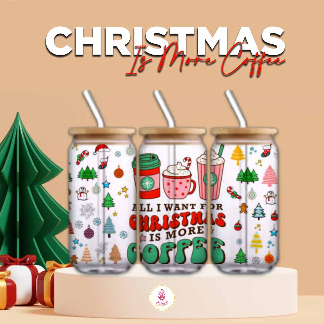 CHRISTMAS IS MORE COFFEE CUP