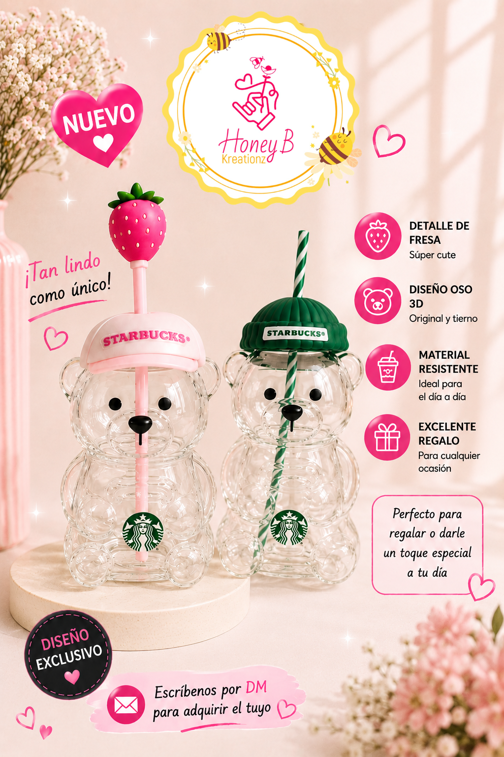 ✨PRE-ORDER SEPTEMBER 1 ✨ STRBCKS BEAR CUPS