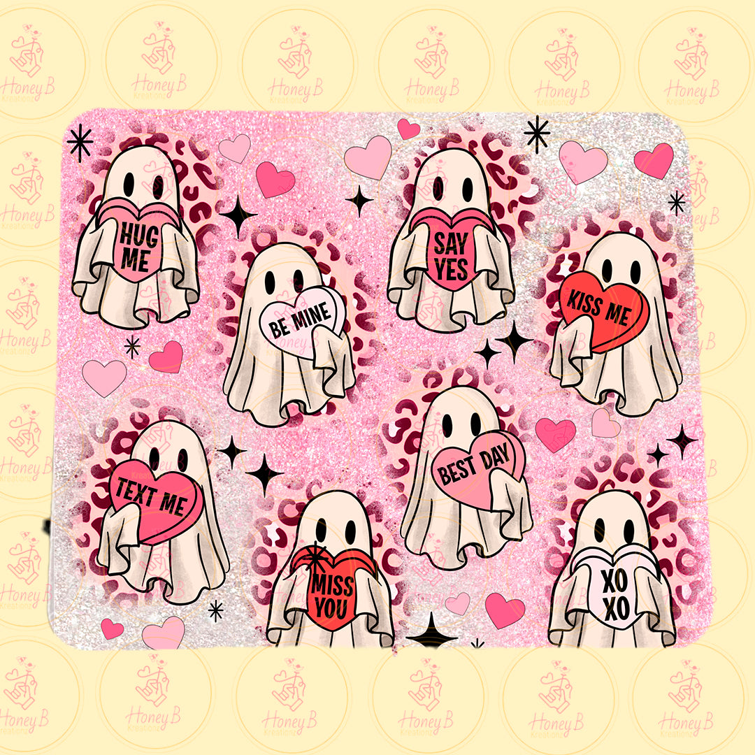VALENTINES  GHOST MOUSEPAD