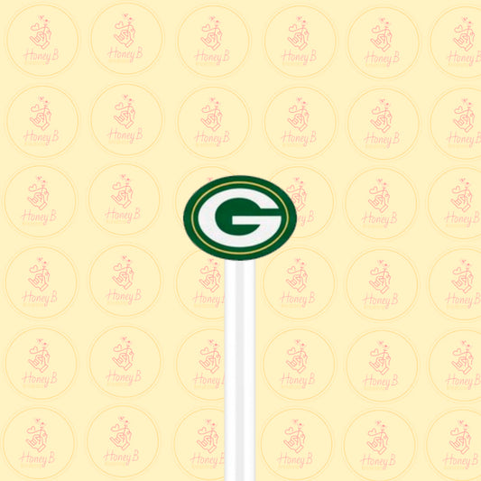 GAME GREEN STRAW TOPPER